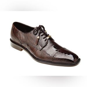 NWT Belvedere Ostrich Leg Men Shoes